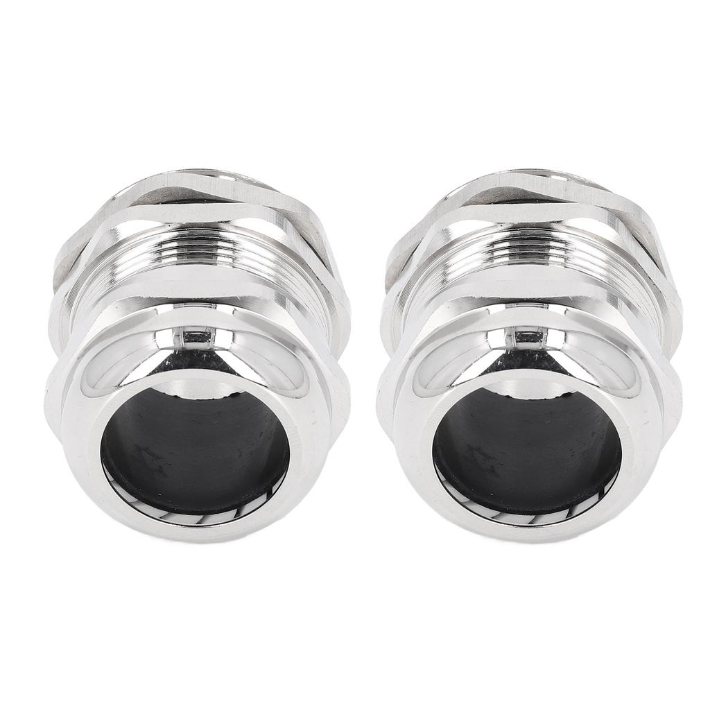 Cable Gland Stress Relief IP68 Waterproof Ni Plated Brass Metal Cord Grip for Electrical Boxes Lighting M32
