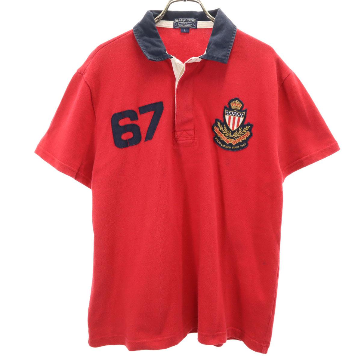 

POLO JEANS COMPANY RALPH LAUREN Футболка поло с коротким рукавом L Специальное крыло Мужская Б/у