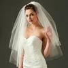Wedding Veil, Bridal Veil with Metal Hair Comb, Veils for Women Wedding, 2 Tiers White Bridal Veils with Comb, Tulle Veils for Stable Wedding
