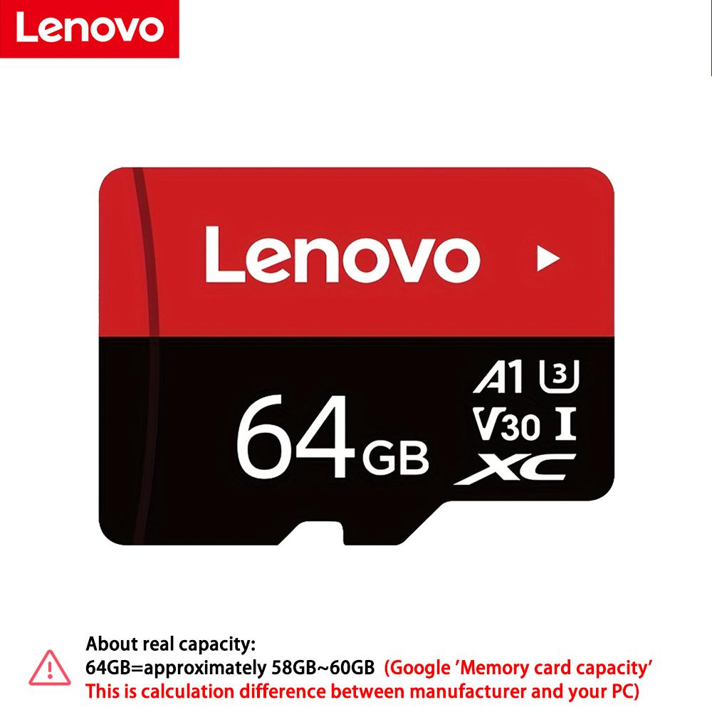 Lenovo Micro SD Card 100MB/s High Speed TF Card 32GB 64GB 128GB 256GB MicroSDXC Class 10 A1 V30 Memory Card for Nintendo Switch/Phone/Camera/Dash Cam