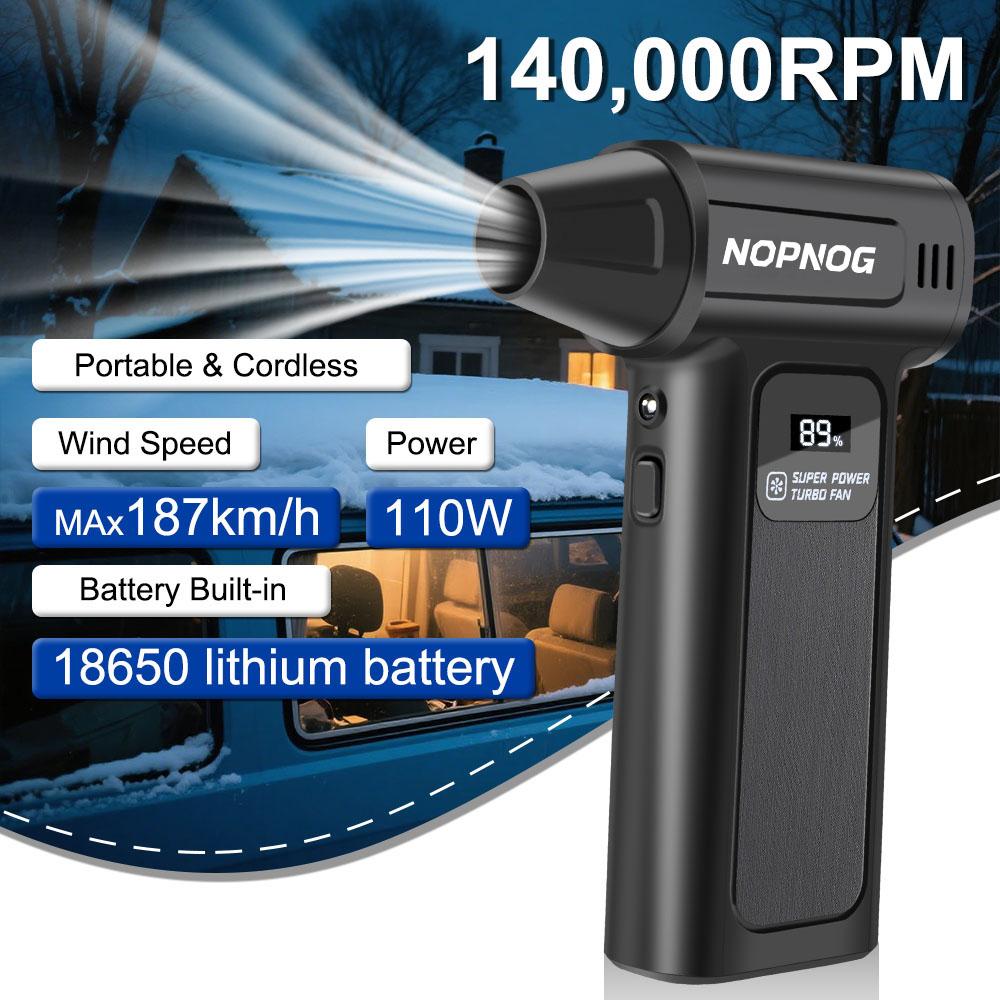 Car Accessories 2025 New Blowing Snow Violent Hair Dryer Electric Air Duster M9 Car Fan Type-C Charging Portable Turbo Jet Fan Cleaning Blower Tool