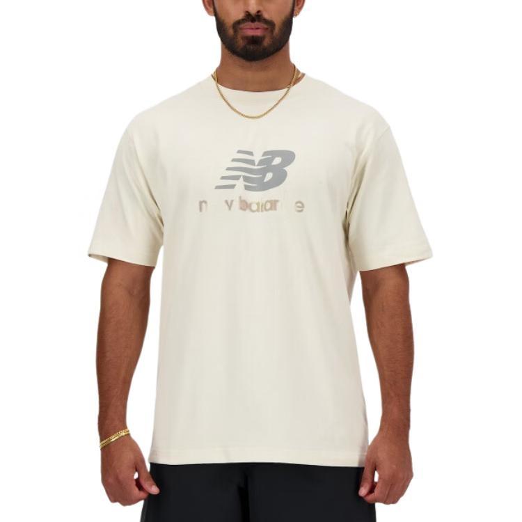 New Balance T Shirt Unisex Light Linen AMT41654-LIN