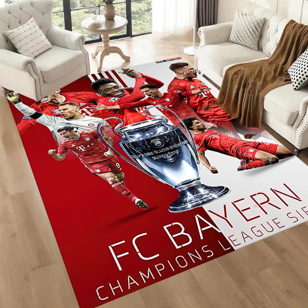 Bayern Munich Floor Rug Office Rug Suitable for Bedrooms Balcony Kitchen Hallway Anti-slip Rug Decorate Offices Gift for Festivals