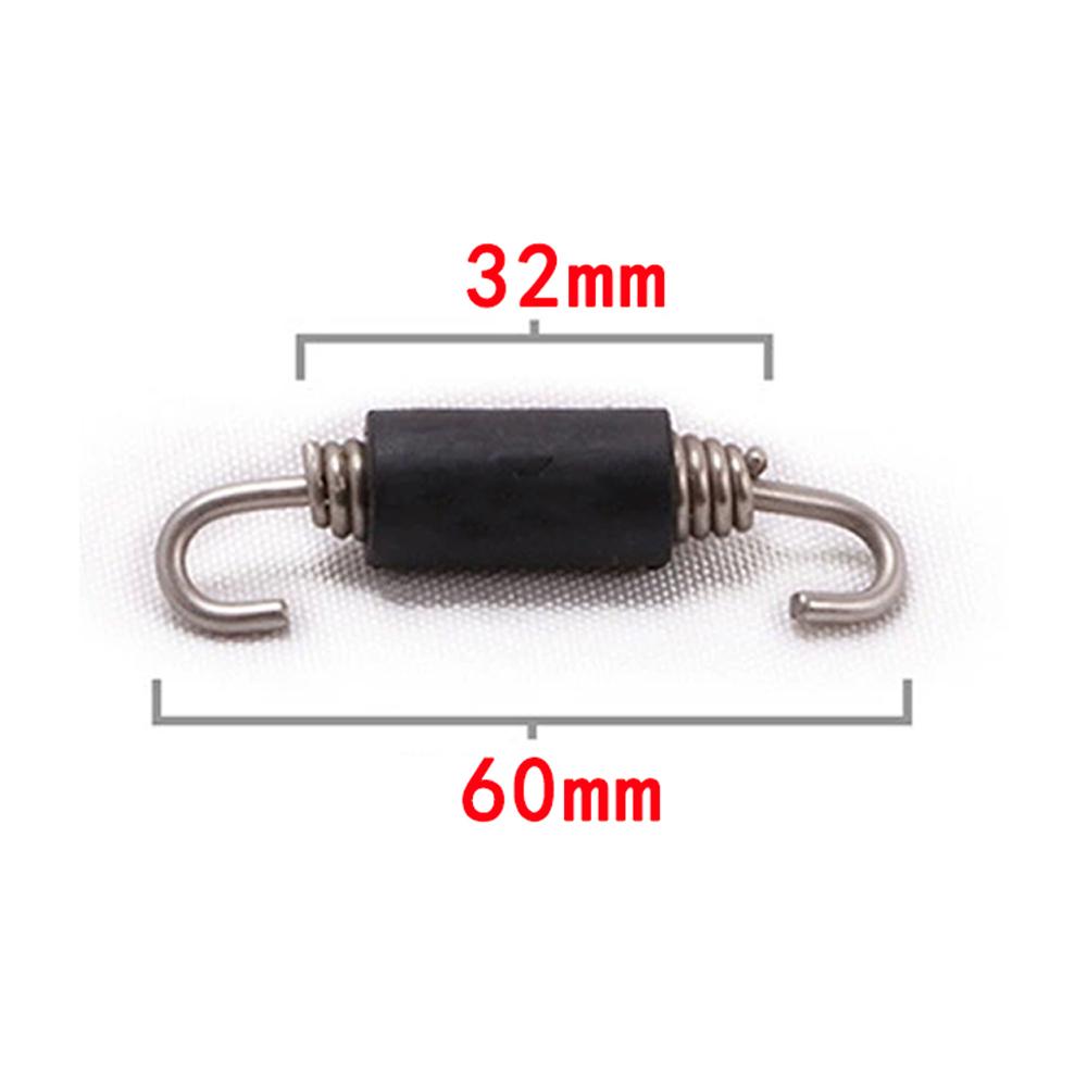 2pcs/lot Universal Motorcycle Exhaust Spring Stainless Steel Exhaust Header Front Middle Link Pipe Springs Fixed Mounting Spring 2pcs 60mm