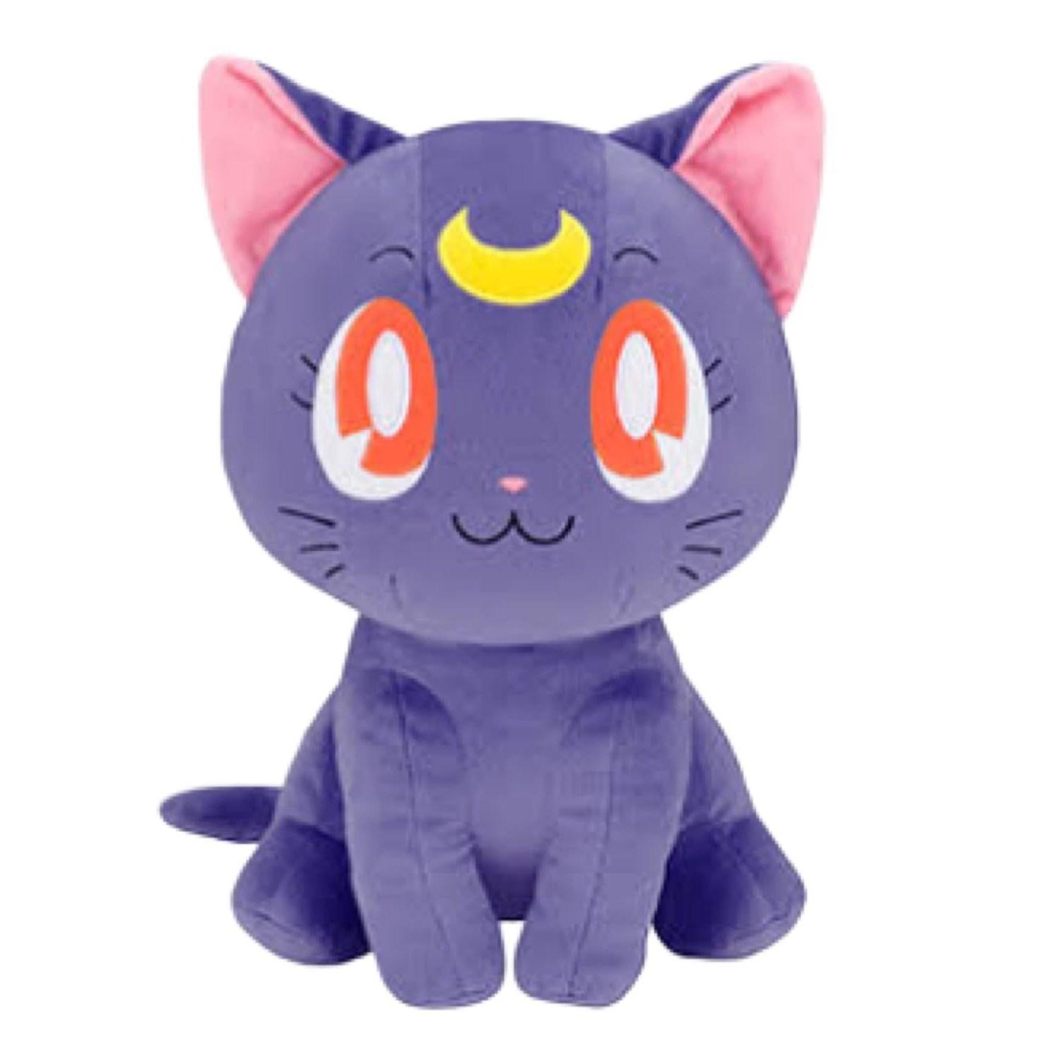 Pretty Soldier Sailor Moon Mega Plush Toy Luna Sitting Version.