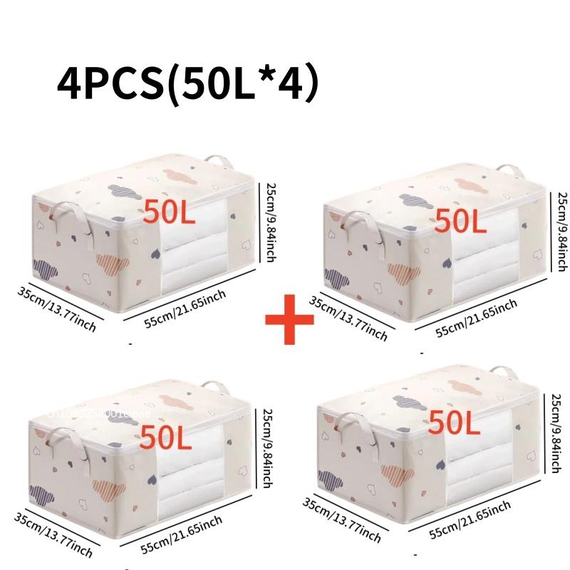 1/2/4PCS Big Capacity Quilt Clothes Duvet Blanket Storage Bag Organizer Sorting Bags Dustproof Closet Under-Bed Moisture Proof