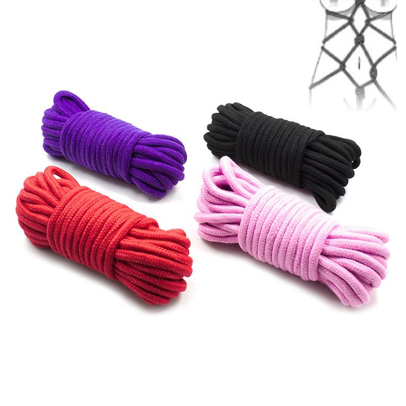 20 m/10 m/5 m  Soft Cotton Rope For Female Couple Sex Product Slaves BDSM Bondage Adult Games Binding Rope Role-Playing Sex