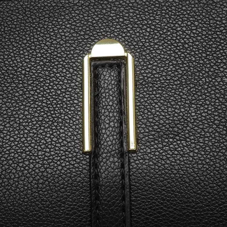 Lychee pattern leather commuter shoulder bag women's messenger bag