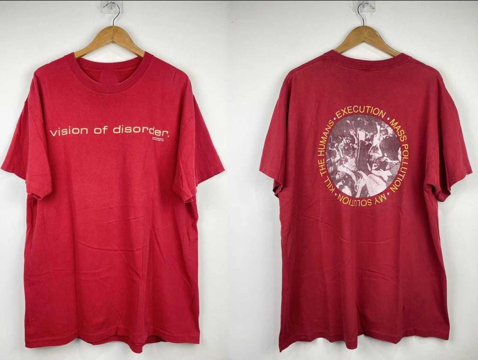 

Vintage Vision Of Disorder Unisex Short Sleeve T-shirt, size S-4XL 4XL