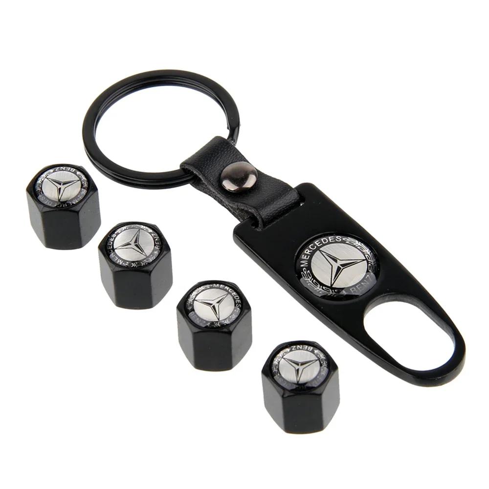 4PCS/SET Car Wheel Tire Valve Caps Tyre Rim Covers for Mercedes Benz W176 W204 W203 W205 W211 W124 W210 AMG CLA CLK GLK SL ML