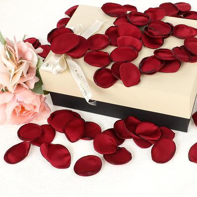 50/100/200 Stück 3,5 cm Künstliche Blumen Stoff Rosenblätter Blume für Hochzeitsgang Mittelstücke Tisch Gastgeschenke Heimdeko