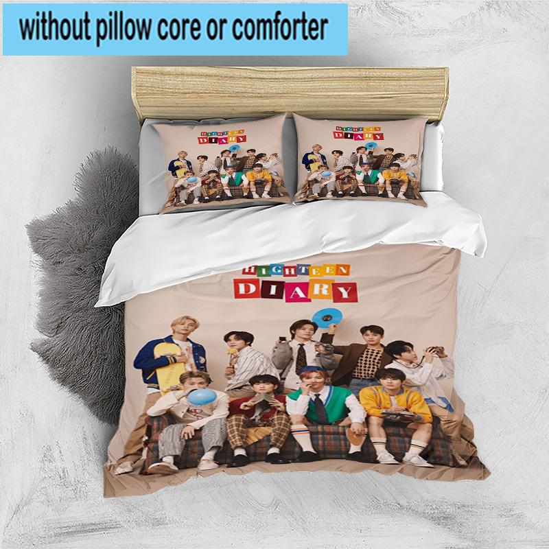 3PCS Kpop music 3pcs Bedding,Including 3PCS Duvet Cover And 2pcs Pillowcases Perfect for Christmas,Ideal for Bedroom, Dormitory