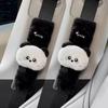 2pcs High Quality Long Plush Car Seat Belt Cover Cute Cartoon Panda Bear Imitation Rabbit Auto Safety Shoulder Pad Decrotion