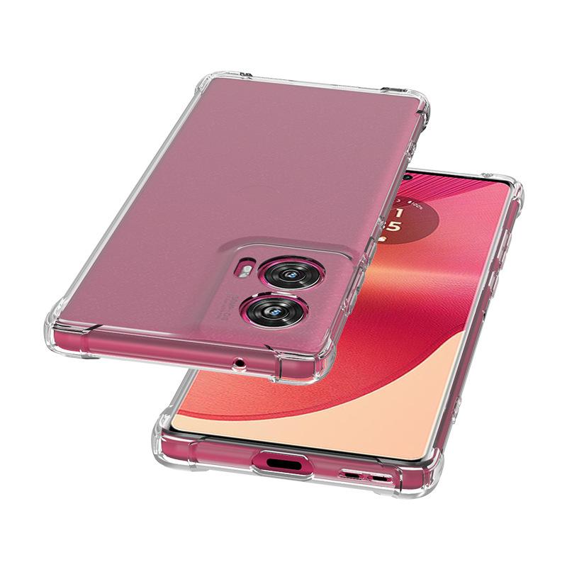 Adatto per Moto EDGE 70 Fusion custodia per cellulare anti-caduta a quattro angoli 1.5 tpu trasparente MOTO G77 custodia morbida