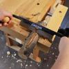 Woodworking Pull Knife Draw Knife Straight Draw Shave Knife Woodworking Tool Scraper Plane with Double Wood Handles