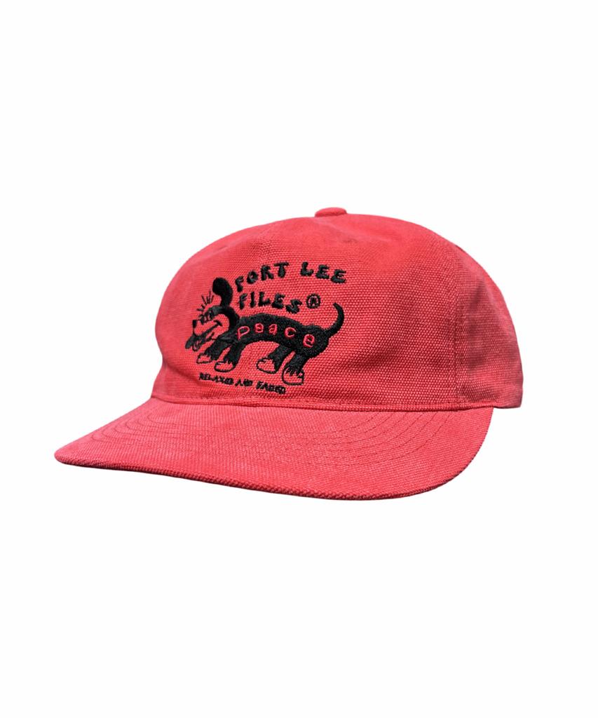 Poteulipailjeu Piece Ceramic 6-Panel Cap (Pink Red)