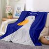 1pc Duck BeCool Lightweight Flannel Blanket, Comfortable and Warm Blanket, for Office and Camping Sofa Bed, Livingroom007