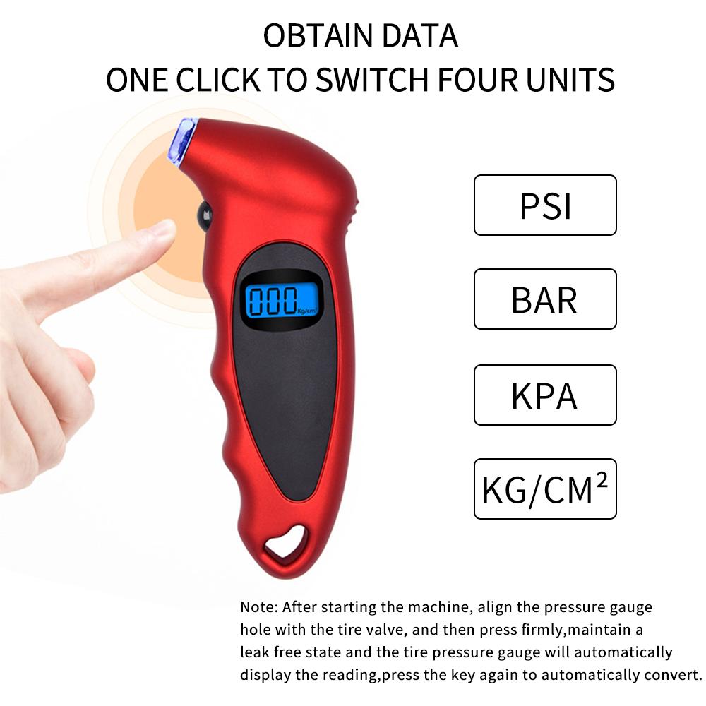 New Tire Pressure Gauge Backlight High-precision Digital Tire Pressure Monitoring Car Tyre Air Pressure Gauge Meter LCD Display