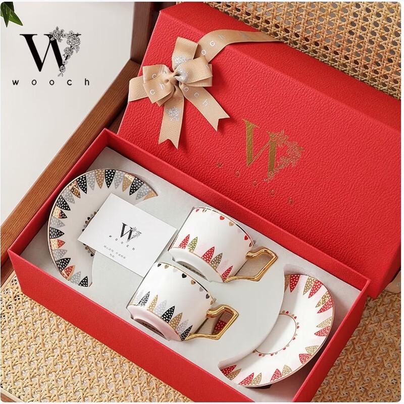 Elegant Ceramic Coffee Cup and Saucer Set