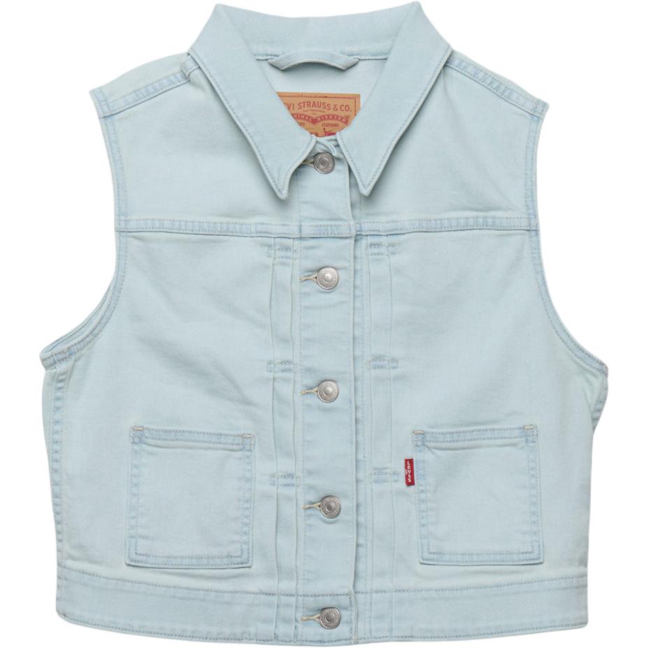 

Levis Удобный Джинсовый Жилет на Пуговицах Женские жилеты 003XP-0000 XS