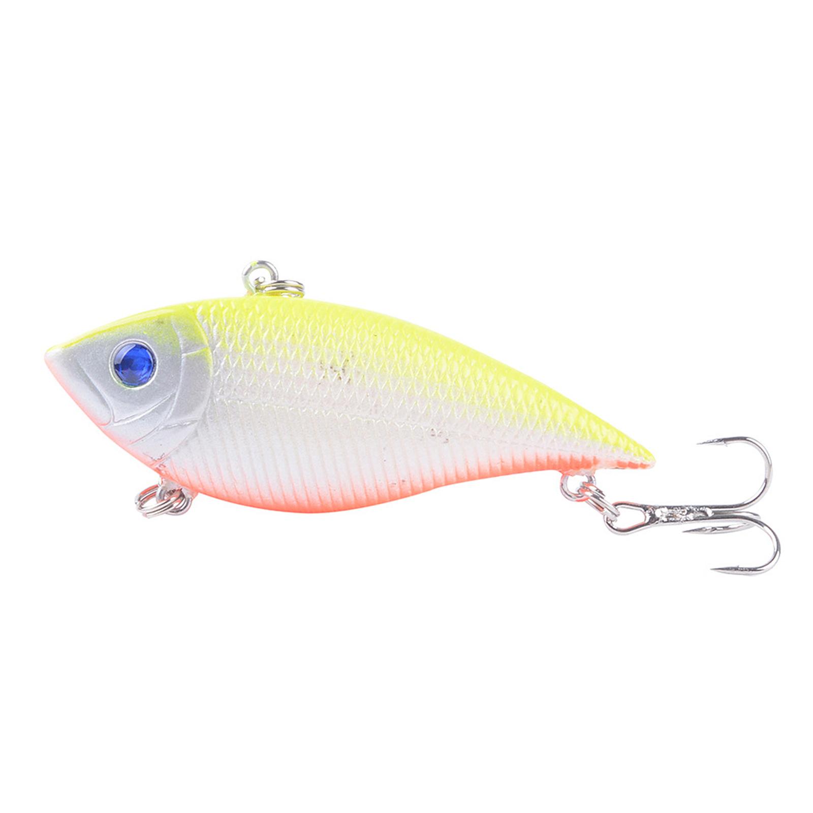 

Fishing Lure VIB Full Body Vibration Hard Bait with Treble Hook for Bass Pike Perch Fishing Tackle one size
