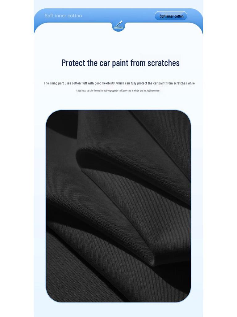 190T Full Car Cover: Sun & Dust Protection, Heat Insulation, Sunshade