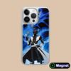 Yugioh Seto Kaiba Phone Case for iPhone 17 16 15 14 13 12 11 Air Pro Max Plus Electroplated Silver Magsafe Cover