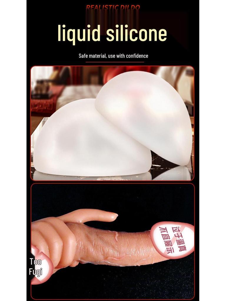 Long Love Soft Silicone Irregular Penis Female Masturbator - Erotic Adult Toy