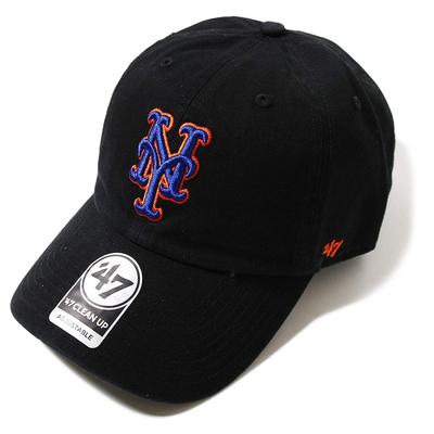 47brand Czapka New York Mets Mets CLEAN UP Czarna MLB Major League Baseball ‘47 (czarny)