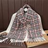 Luxury Plaid Designer Women Scarf Imitation Cashmere Shawl Winter Thick Warm Neckerchief Foulard Echarpe Wrap Unisexe