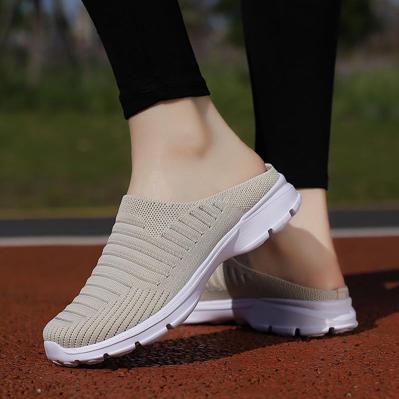 Women's Clogs Backless Walking Sneakers Summer Girls' Footwear Slip-on Mules Shoes Men Casual Travel Mule Slippers for Girl