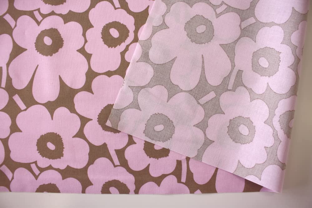 Marimekko Fabric Mini Unikko Beige with 70cm X MINI UNIKKO Marimekko Nordic Try It Authentic Product [Officially Imported] (Cloth) Half-Cut Cloth,