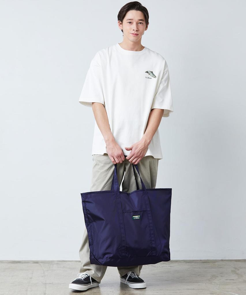 LL Bean Everyday Lightweight Extra One Size Fits Darkest Navy 1000208765 Tote, Large, Most, Blue,