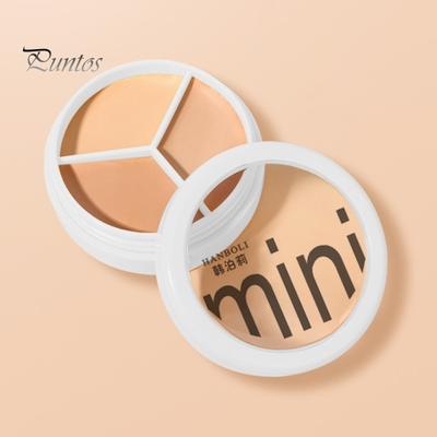 3 Colors Concealer Palette Natural Spot Dark Circle Acne Full Coverage Long Lasting Moisturizing Matte Finish Foundation Cream