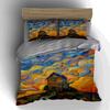Swirling, Vibrant, Landscape. Bedding Duvet Cover Sets Duvet Covers Pillowcases Gifts (1 * Duvet Cover 2 * Pillowcases, Without Duvet Insert)