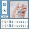 Y1 Fake Nail Sticker Wearing Nail Finished Nail Piece Removable Blush Nail Girl Cat Eye Gradual Change Nail Patch