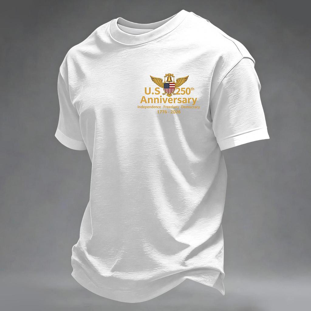 Men's Casual Day Commemorative Printed Top
