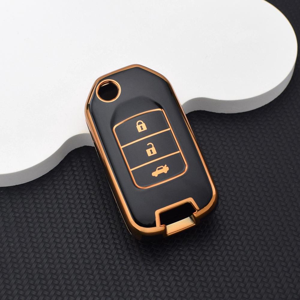 

3 Button Key Case For Honda Key Fob Cover Soft TPU Remote Case for Civic CRV Accord HRV Fit Odyssey Pilot – Protective Skin