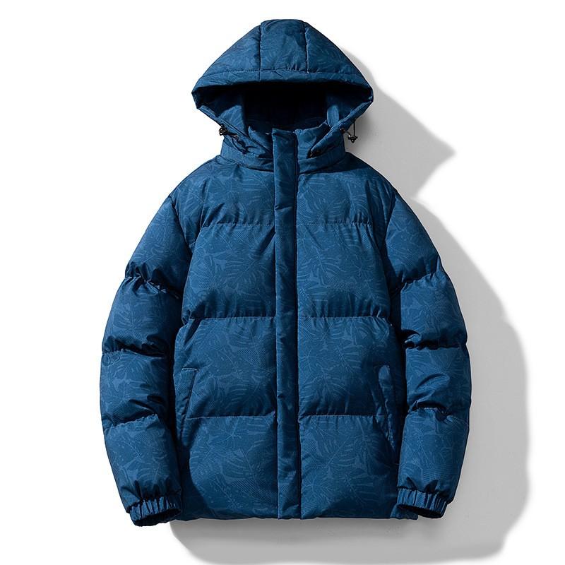 Mens Winter Hooded Thick Loose Cycling Cotton Coat Outdoor Sports Jacket