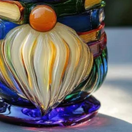 Painted Gnome Book Mug 325ml Fun Dwarf Cup Glass Water Cup