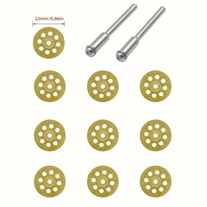 

10Pcs Diamond Cutting Wheel Saw Blades - Precise and Versatile for Easily Cutting Any Material - Compatible with Rotating Tools