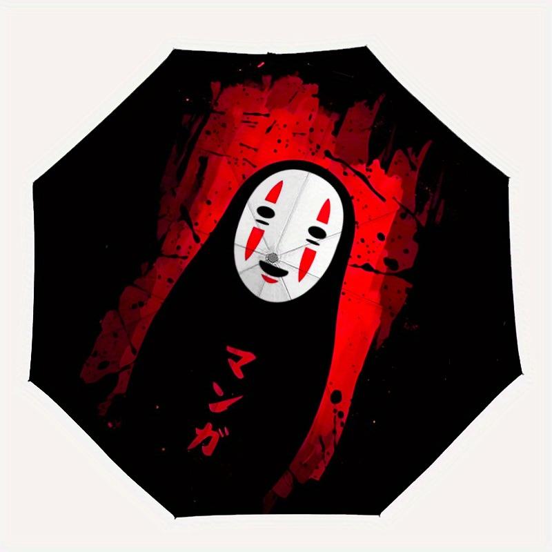

1pc Manga No-Face Windproof Automatic Windproof Umbrella, Lightweight for Women/Men, Perfect Christmas Gift a0811230