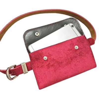 Ženy Telefon Peníze Pouch Balíček na opasek Taška Módní návrhářka Lady Girl Přenosné cestovní sametové tašky do pasu