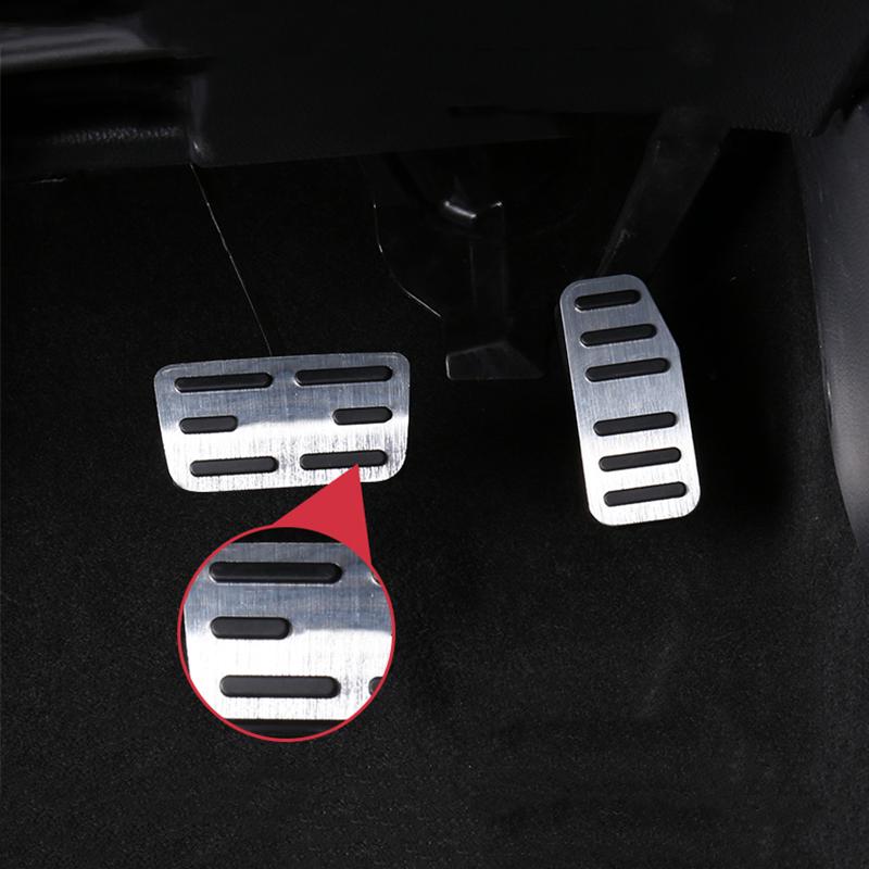 For Honda City 2015 2016 2017 2018 2019 Aluminum Alloy Car Accelerator Gas Pedal Brake Pedals Non-Drilling Cover Case Pads Trim
