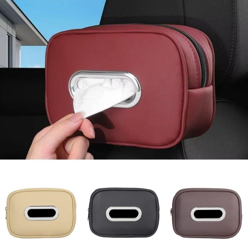 Easy Install Car Tissue Box Holder Sun Visor Center Console Organizer  Road Trip