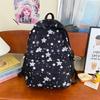 Backpack for Girls with a Girlish Atmosphere, Star Print, Japanese Style, Niche, Large Capacity, Double Shoulder Bag for Middle