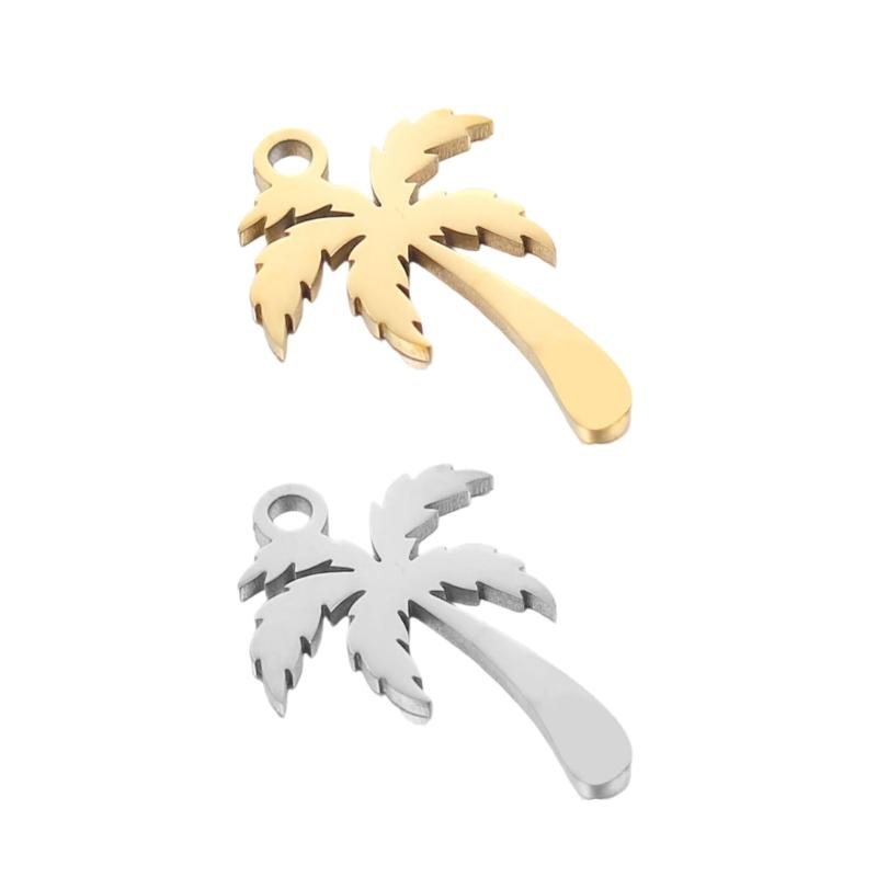 Pack of 5 Stylish Coconut Tree Jewelry Charm Decoration for Craft Supplies and Personalize Accessories Creation Use
