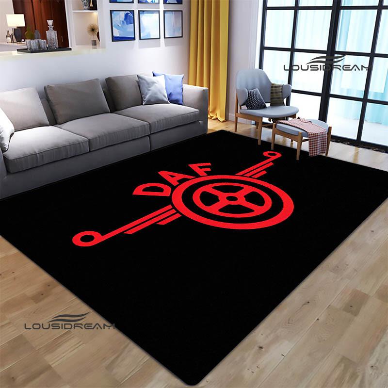 3D DAF Truck Retro Printed Carpet Living Room Bedroom Non-slip Carpets Yoga Mat Outdoor Carpet Kawaii Rug Birthday Gift