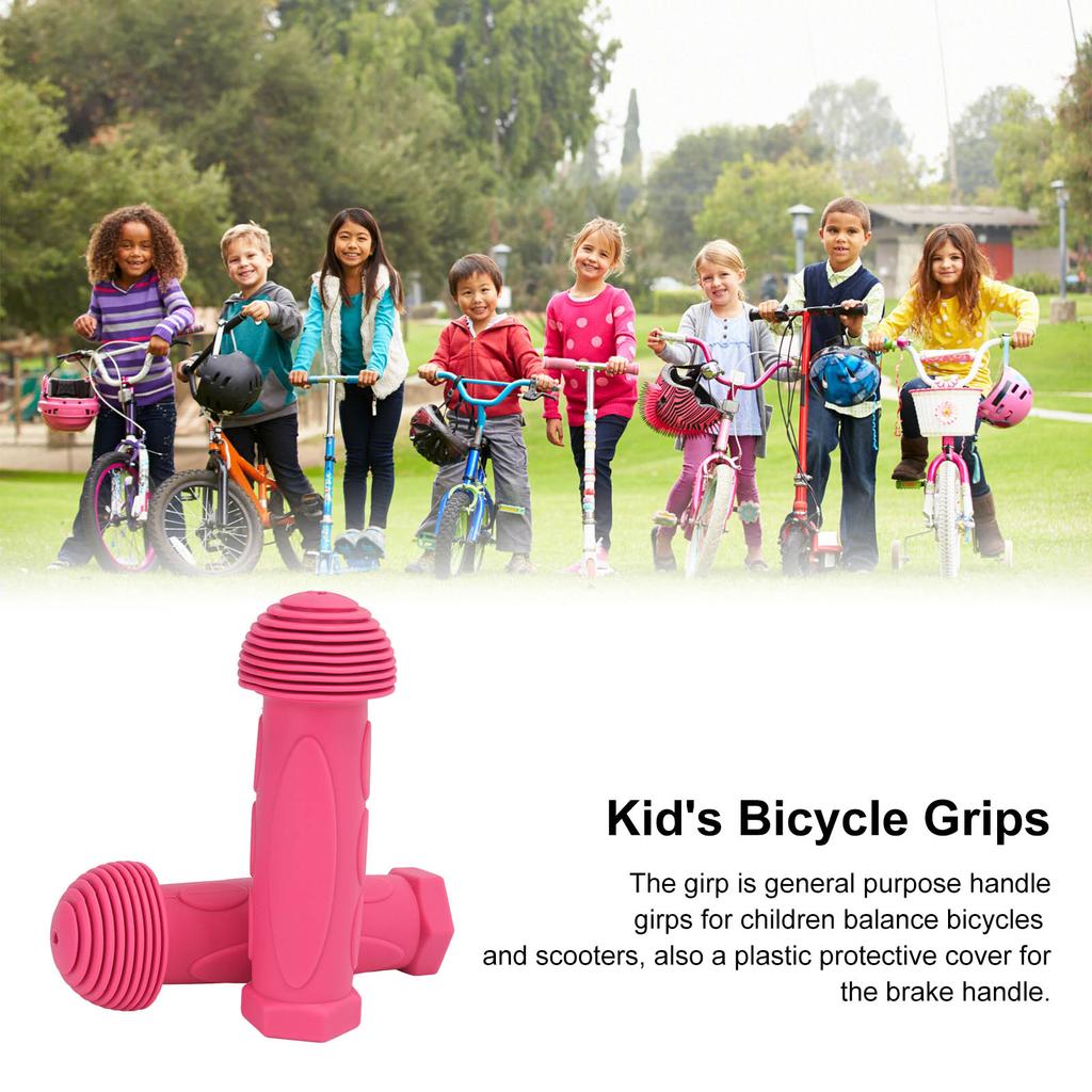 1 Pair   Kids Bike Handlebar Grips Rubber High Strength   Grips for Children Balance  