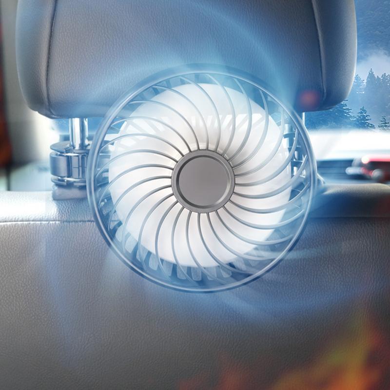 

USB Car Fan For Backseat Car Seat Cooler Fan With 3 Speeds Quiet Automotive Air Conditioning Cooler For Sedan Vehicle Van Auto CHINA